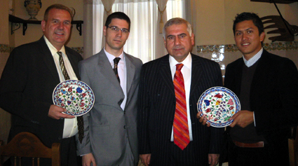 Los protagonistas del acto