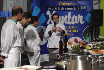 Oneto durante el acto de presentación de Cocina en vivo