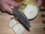 A pelar cebollas