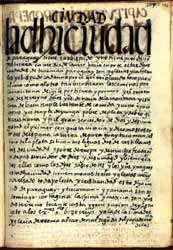 En un antiguo documento podemos leer: CIUDAD