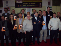 Los premiados junto con Arzak, Presidente de honor