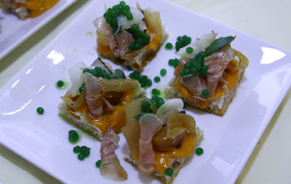 La tapa ganadora I Concurso de Tapas Divinum Vitae