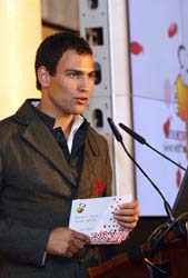 Darío Barrio, durante la presentación de la campaña educativa