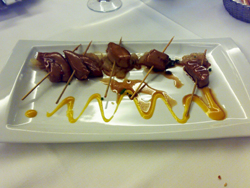Piruletas de huevas de leche