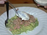 Una cucharada de mayonesa