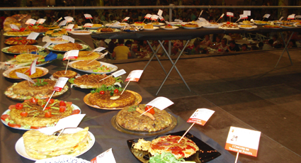 Algunas tortillas del concurso. Foto: CdM