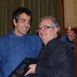 Josean recibe el premio de Arzak
