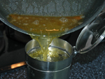 Quitamos la mitad del aceite
