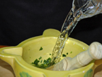 Un vaso de agua