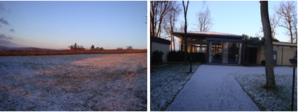 Las primeras vistas que encontramos, del pueblo y del restaurante anfitrión