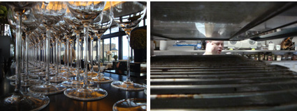 De la sala a la cocina con imágenes sugerentes, entre copas y la grill