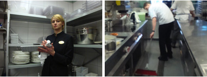 Cuidando siempre la vajilla y la cocina