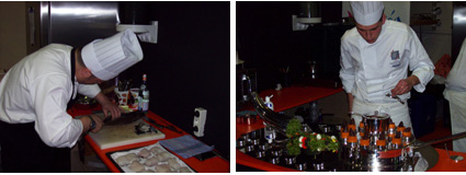 Cocineros participando en el Campeonato de Jóvenes Cocineros