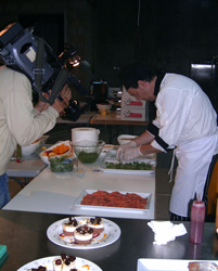 Cocineros improvisando