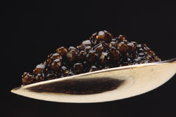 Foto de caviar de Andoni Luis Aduriz, captado por P. Moreno