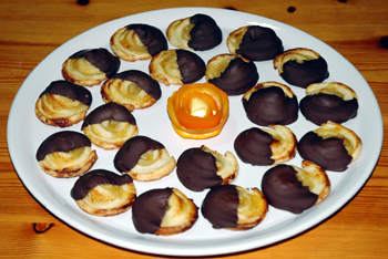 Caracolas de chocolate