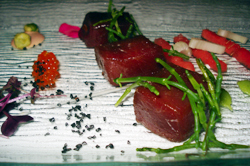 Sashami de atún con wassabi
