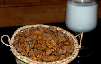 Chufas y leche. Foto cedida por Miguel J. Jordá