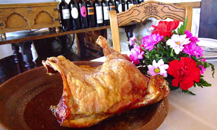 Lechazo asado tradicional