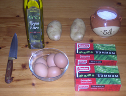 Ingredientes para esta tortilla