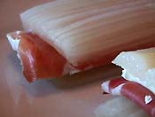 Pencas rellenas de jamón y queso