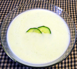 Crema de pepino y yogur