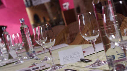 Mesa del Hotel Reads de Mallorca, uno de los premiados