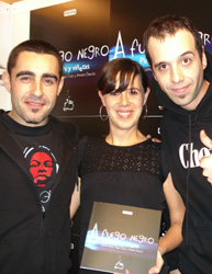 Iñigo, Amaia y Edorta, A Fuego Negro. Foto: CdM