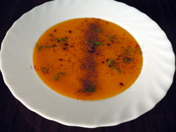 Gazpacho de melocotón