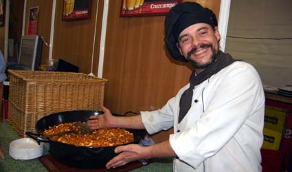 Cocinero en la inauguración de la Feria de Tapas de Alcalá