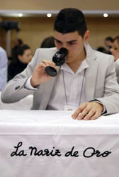 Sumiller en una prueba del concurso