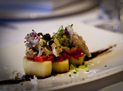 Papas aliñás con aroma de Pastrana y melva canutera