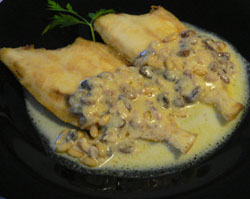 Lenguado con frutos secos