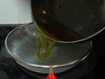 Colamos el resto del aceite