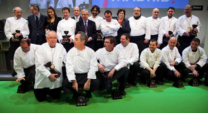 Cocineros españoles con 3 Soles en la Guía Repsol