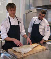 Juan Andrés R. Morilla (dcha.) con Geir Skeie