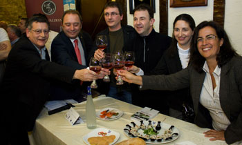 Jesús de Miguel, Jesús Tapia, Adúriz, Berasategi, Elena Arzak y Eva Celada