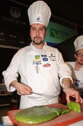 José Carlos Fuentes, en la final del III Concurso Cocinero del Año