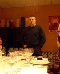 Alberto Ruiz, en una cata maridaje