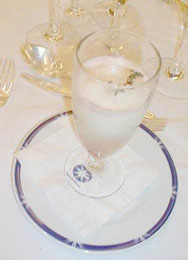 Sorbete de Cava a la Esencia de Tomillo