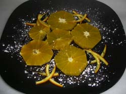Naranjas confitadas
