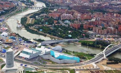 Vista aérea de Zaragoza