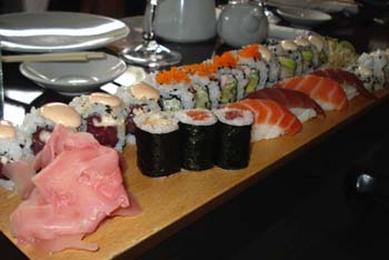 Tabla de sushi. Foto: CdM