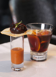 Tapa de David Muñoz con Cinzano