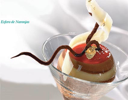 Esfera de Naranjas, receta de Emmanuel Ryon para Ponthier