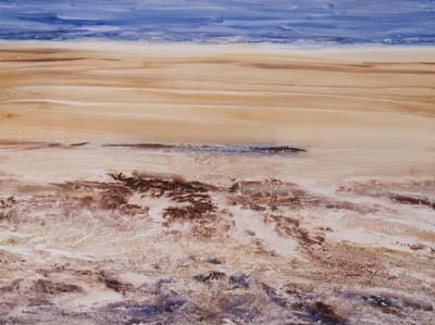 Playa desde el acantilado, de Pablo Riviriego