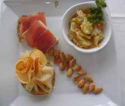 Mojama, fritá e hinojo