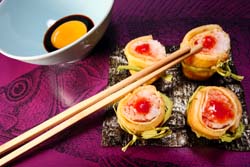 Sushi de arroz a la cubana con Plátano de Canarias