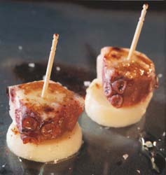 Pincho de pulpo a la gallega