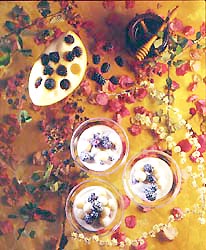 Postre de melón y moras (Koldo Royo)